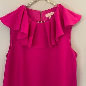 Ted Baker A Line Fushia Dress